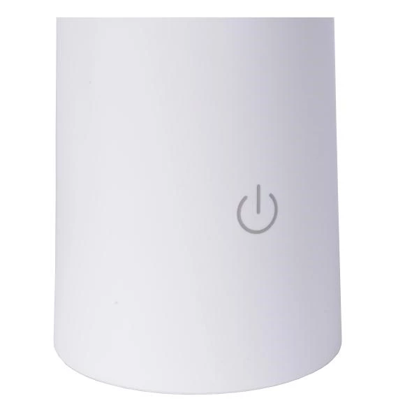 Lucide JIVE - Lámpara de mesa Recargable Dentro/Fuera - Batería/acumulador - Ø 13,7 cm - LED Regul. - CCT - 1x3W 2800K/6500K - IP44 - Blanco - detalle 5